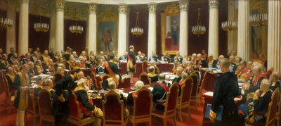 Seduta Cerimoniale del Consiglio di Stato il 7 maggio 1901 per il Centenario della sua Fondazione da Ilya Efimovich Repin